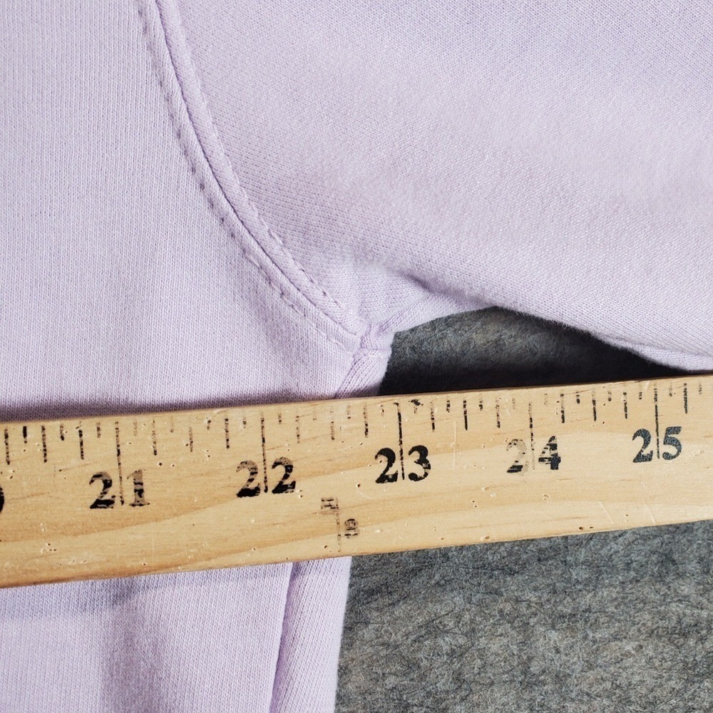 Quiksilver Hoodie Mens Large Light Purple Y2K Double Sided Surf Grunge Pullover - Picture 8 of 13
